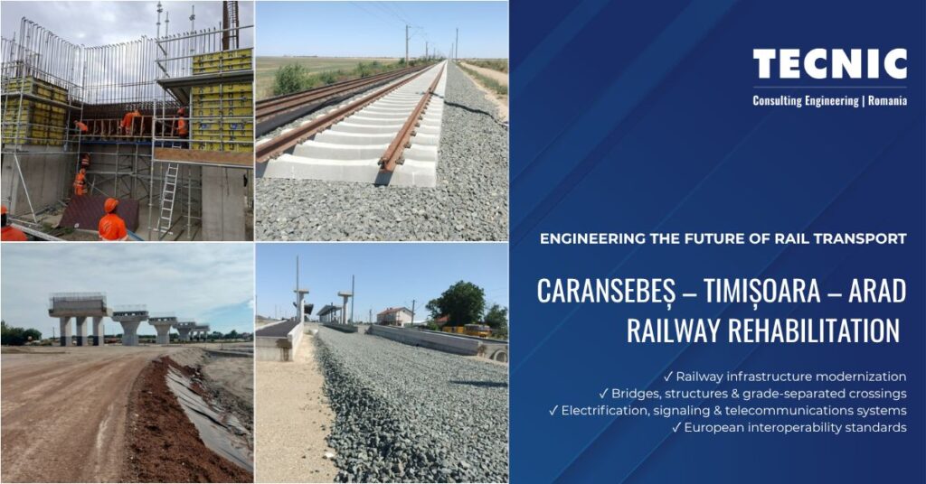 Modernizarea magistralei Caransebeș–Timișoara–Arad avansează pe toate cele patru loturi: 162 km la 160 km/h și ERTMS Nivel 2