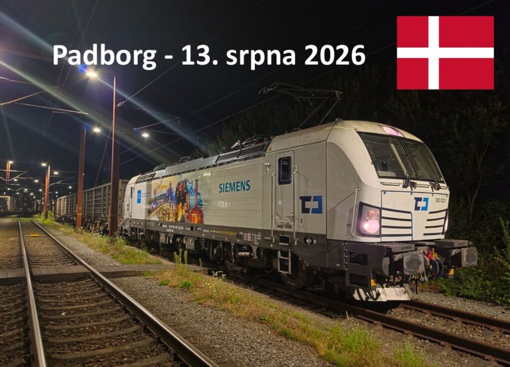 Prima locomotivă ČD Cargo ajunge în Danemarca: Vectron 383.022 a tras un tren complet cu cocs din Ostrava