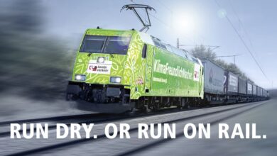 Kombiverkehr crește rapid capacitatea feroviară pe coridorul Rinului pentru a prelua volumele afectate de nivelul scăzut al apelor