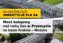 PLK finalizează noul pod feroviar peste râul San la Przemyśl: investiție de 70 milioane PLN, premiată cu Grand Prix „Construcția Anului Podkarpacie 2023”