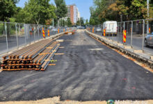 Lot 1 modernizare linii tramvai - PORR începe montarea noilor șine pe Bulevardul Basarabia. Tronsonul este esențial pentru a redeschide loturile finalizate 9 și 10