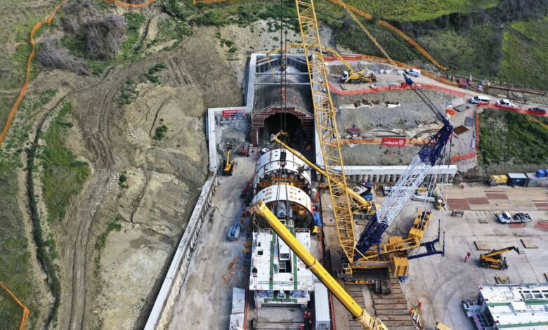 Patru TBM-uri sapă linia de mare viteză Salerno–Reggio Calabria: Lotul Battipaglia–Romagnano intră în faza critică a execuției